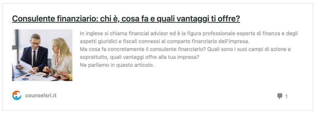 Articolo chi è il consulente finanziario