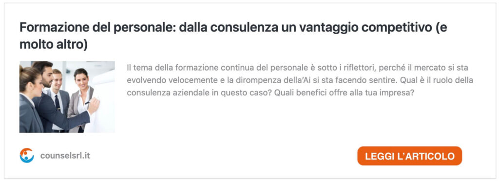 cover articolo formazione del personale