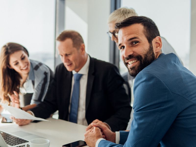 team di lavoro in ufficio