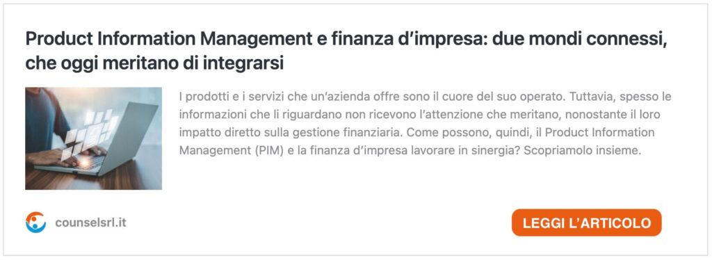 cover articolo product information management