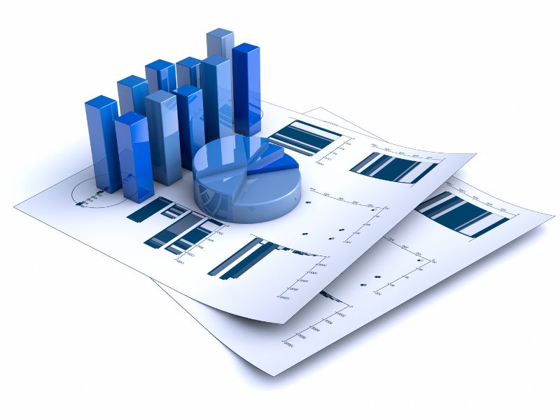 grafica con grafici a simbolo della cultura finanziaria
